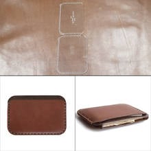 1 Set Of Leather Craft Men's Clutch Bag Business Storage Bag Sewing Pattern Hard Kraft Paper Stencil Template 20cm*13cm*3cm 2024 - buy cheap