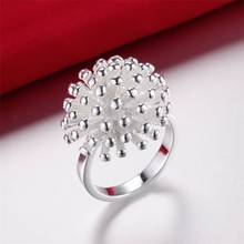 Anéis banhados a prata para mulheres, joias elegantes simples e de alta qualidade 2024 - compre barato
