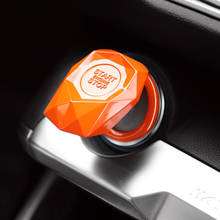 Автомобильные аксессуары нажатием одной кнопки Пуск Декор Стикеры универсальный металлический двигателя автомобиля кнопка старт/стоп кольцо выключателя зажигания накладка 2024 - купить недорого