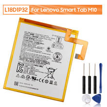Сменный аккумулятор L18D1P32 для планшета Lenovo Smart Tab M10, оригинальный перезаряжаемый аккумулятор Tabley 4850 мАч с бесплатными инструментами 2024 - купить недорого