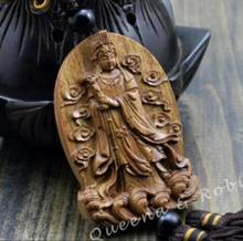 Copper Statue  Chinese Knot Wood Carving Mazu Goddess Matsu Kwan Yin Statue Car Pendant Amulet 2024 - buy cheap