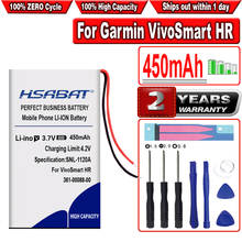 HSABAT 450mAh 361-00088-00 Battery for Garmin VivoSmart HR / VivoSmart HR for approach x40 2024 - buy cheap