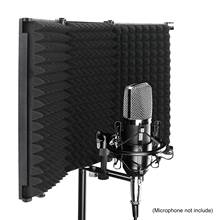 Escudo de isolamento de microfone de estúdio, dobrável, de alta densidade, de gravação 2024 - compre barato