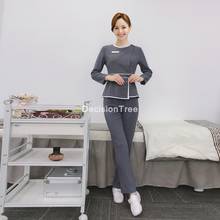 2022 short sleeve beauty salon female work clothing hotel waiter work clothes sauna foot bath uniforms salon work clothing 2024 - buy cheap