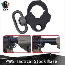 Tactical PWS Style Black Ambidextrous Stock Tube Sling Ring pws stock base sling adapater For M4 AEGS Hunting Accessories 2024 - buy cheap