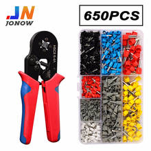 650PCS Wire Terminals Crimp Connector Insulated Cord Pin End Terminal Ferrules Kit Set Tubular Crimping Connectors Tool Assorted 2024 - buy cheap