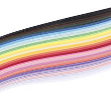 Papel para filigrana de 260 rayas, 5mm de ancho, colores mezclados para manualidades, 26 colores, 39cm/15,35 ''de largo; 5mm/0,2'' de ancho 2024 - compra barato