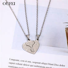 OUFEI Stainless Steel Jewelry Charms Couple Necklace For Lovers Fashion Necklaces 2019 Jewelry Accessories Choker Chain 2024 - buy cheap