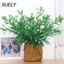 XUELY Fake Flower 6-fork Artificial Fake Flowers Olive Leaf branch Olive Leaves Foliage Home Decoration Wedding Bouquets Plants 2024 - buy cheap