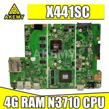 4G RAM N3710 CPU X441SC материнская плата для ноутбука For Asus X441SC X441S A441S тест оригинальная материнская плата X441SC 2024 - купить недорого