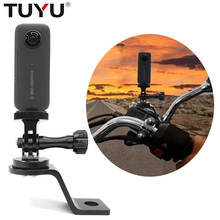 TUYU-Soporte de aluminio para espejo retrovisor de motocicleta, soporte fijo Stent para Insta 360 One X Gopro, accesorios de cámara 2024 - compra barato
