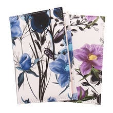 2019 New Flower Patten Color Embossed Passport cover travel ID credit ticket passport soft folder cover 2024 - buy cheap