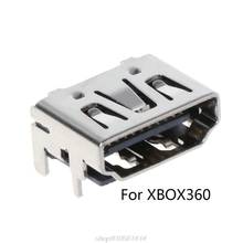 Kit de substituição de conector, 1 peça, plugue hdmi, porta compatível com xbox360 360, acessórios de console m06 21, dropshipping 2024 - compre barato