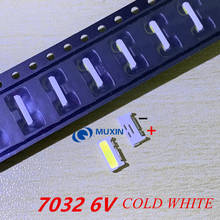 50PCS/Lot Edge SMD LED 7032 6V 1W 160mA Cool White High Power For TV Backlight 2024 - buy cheap