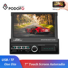 Podofo 1 Din 7'' MP5 Multimedia Player USB TF FM Car Radio Android IOS Mirror Link Video Player Bluetooth Autoradio Audio stereo 2024 - buy cheap