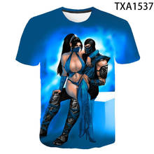 Camisetas 3D de Mortal Kombat para niños y mujeres, camisetas informales de manga corta, Camisetas estampadas en 3D, camisetas geniales para verano 2020 2024 - compra barato