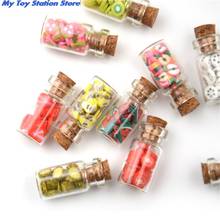 4pcs 1:12 Scale mini fruit vegetable bottle Dollhouse Miniature Toy Doll Food Kitchen living room Accessories decoration Hot 2024 - buy cheap