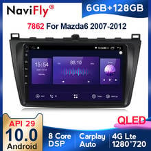 6GB+128GB Octa Core QLED 1280*720 carplay DSP 4G Android 10 for Mazda 6 2007-2012 Car Radio Navigation GPS Player No 2 Din DVD 2024 - buy cheap