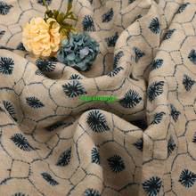 High-grade pure linen printing and dyeing handmade ethnic style retro cotton and linen garment fabric 2024 - buy cheap