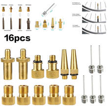 16 шт./компл. адаптер клапана велосипеда SV/AV/DV адаптер уплотнительное кольцевой конвертер адаптеры для насосов для пневматического насоса клапан для велосипедных шин 2024 - купить недорого