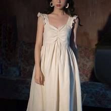 Heydress Vintage Dress Women Hepburn Style Sexy Chiffon Party Dress Casual Korean Summer Elegant French Retro Dress 2024 - buy cheap