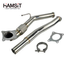 Hamsit Racing Car modification Turbine Catless Exhaust Downpipe Stainless Steel For VW GOLF GTI JETTA AUDI A3 2024 - buy cheap