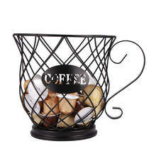 Coffee Capsule Universal Storage Basket Coffee Cup Basket Vintage Coffee Pod Organizer Holder Black For Home Cafe Hotel 2024 - buy cheap