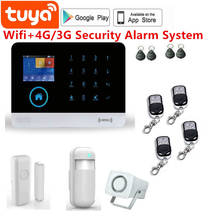 4G gsm and wireless wifi  alarm system TFT display door sensor home security alarm systems Wired Siren Kit SIM SMS Alarm 2024 - buy cheap