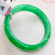 Send A certificate natural Jadeite bracelets Elegant green 54-61mm women's bracelets Jewelry gifts 2024 - buy cheap