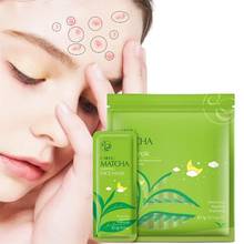LAIKOU Matcha Sleeping Face Mask Moisturizing Acne Treatment Shrink Pores Oil-Control Night Facial Mask Skin Care Cream 15PCS 2024 - buy cheap