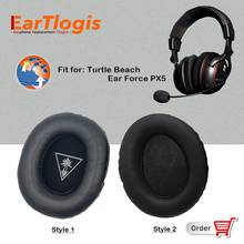 EarTlogis Replacement EarPads for Turtle Beach Ear Force PX5 PX-5 Headset Parts Earmuff Cover Cushion Cups pillow 2024 - buy cheap