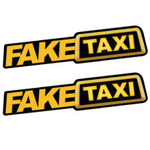 5Pcs / pack FAKE TAXI Car Stickers Reflective Stickers Funny Window Vinyl Decals Car Styling Self Adhesive Emblem Car Stickers 2024 - buy cheap