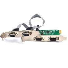 4 Port Serial PCI Express Expansion Card RS232 Com 9 Pin Serial Card PCIE Riser Converter Adapter for Windows Linux AX99100 Chip 2024 - buy cheap