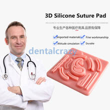 Almofada de sutura de silicone 3d, simulador laparoscópico, equipamento de ensino para prática de sutura, módulo de sutura 2024 - compre barato