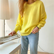 2020 New Arrivals Korean Chic Fluffy Sweater Female Super Fairy O-neck Long-sleeved Knitted Pullovers Jumper Wool Casual Winter 2024 - buy cheap