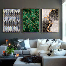 Pintura abstracta geométrica moderna para pared, carteles e impresiones para sala de estar, imágenes de pared, decoración del hogar, Cuadros 2024 - compra barato