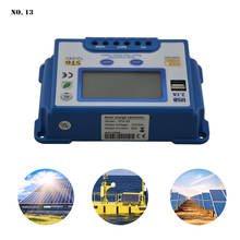 Controlador de carga solar mppt, controlador de carga solar duplo usb 12v-24v 10a/20a/30a/40a/50a/60a, equipamento de jardim 2024 - compre barato