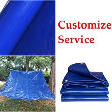 500GSM Blue PVC Tarpaulin Rainproof Cloth Garden Courtyard Balcony Succulent Cover Truck Waterproof Sunshade Cloth 2024 - buy cheap