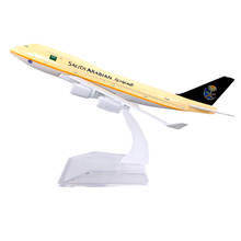 16CM 1:400 Boeing 747 B747 Plane Model SAUDI ARABIAN AIRLINES alloy metal diecast aircraft airplane collectible model 2024 - buy cheap