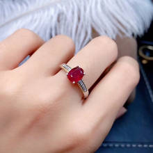 Genuine Real Ruby Natural And Real Ruby Ring Woman Ring 925 Sliver Ring 2024 - buy cheap