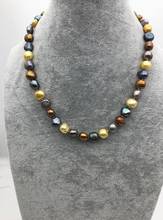 Ожерелье с натуральным пресноводным жемчугом, 11 мм 2024 - купить недорого
