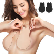 Sutiã push up invisível, sutiã invisível fofo para levantar os seios feminino fita de lingerie feminina sem alças de silicone sutiã reutilizável com adesivo de peito coelho 2024 - compre barato