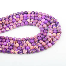 Natural Stone Bead Loose Hole Emperor Bead for Women Jewelry Making DIY Necklace Bracelet Gift 4-12mm 15inch 2024 - buy cheap