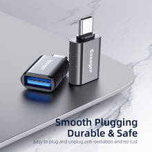 Адаптер Essager USB-Type-c OTG, переходник с USB 3,0 на USB C «папа», «мама», подходит для Samsung, Xiaomi 2024 - купить недорого