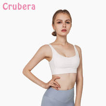 CRUBERA  Shockproof Sports Bra High Impact Padded Underwear Running Yoga Brassiere Workout Gym Fitness Sport Women Bra 2024 - buy cheap