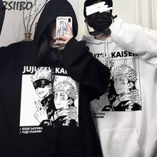 Harajuku аниме мужские толстовки Jujutsu Kaisen Yuji Itadori с мультипликационным принтом хип-хоп унисекс Толстовка мужская Толстовка Уличная Повседневная Верхняя одежда 2024 - купить недорого