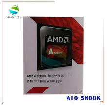 100% новый четырехъядерный процессор AMD A-Series A10 5800 A10 5800K 3,8 ГГц 100 Вт Процессор AD580KWOA44HJ разъем FM2 с охлаждающим вентилятором ЦП 2024 - купить недорого