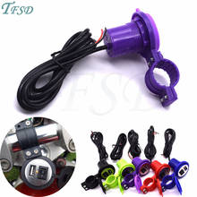 Cargador USB para coche y motocicleta, accesorio con enchufe de interruptor, resistente al agua, para Kawasaki NINJA 250R 300R Z800, DC 12V-24V 2024 - compra barato