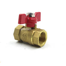 DN15/ DN20/DN25 Large Flow Thickening Brass Ball Valve Save Space Butterfly Handle Ball Check Inner Thread /inner Outer Thread 2024 - buy cheap