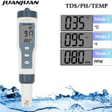 Цифровой измеритель температуры PH TDS 3 в 1 портативный цифровой измеритель температуры 0,01 Высокоточный фильтр для измерения качества воды инструмент для проверки чистоты 2024 - купить недорого